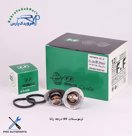 ترموستات 206 رانایی 89 درجه با درپوش PPS  ( فولاد فام )
