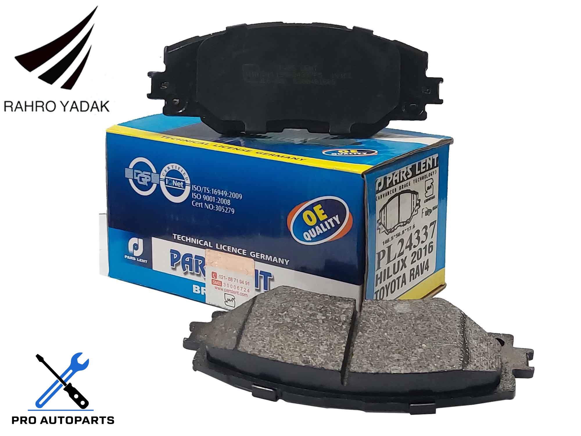 PL24337 لنت جلو تویوتا هایلوکس 2016- تویوتا RAV 4  ( پارس آبی ) OEM
