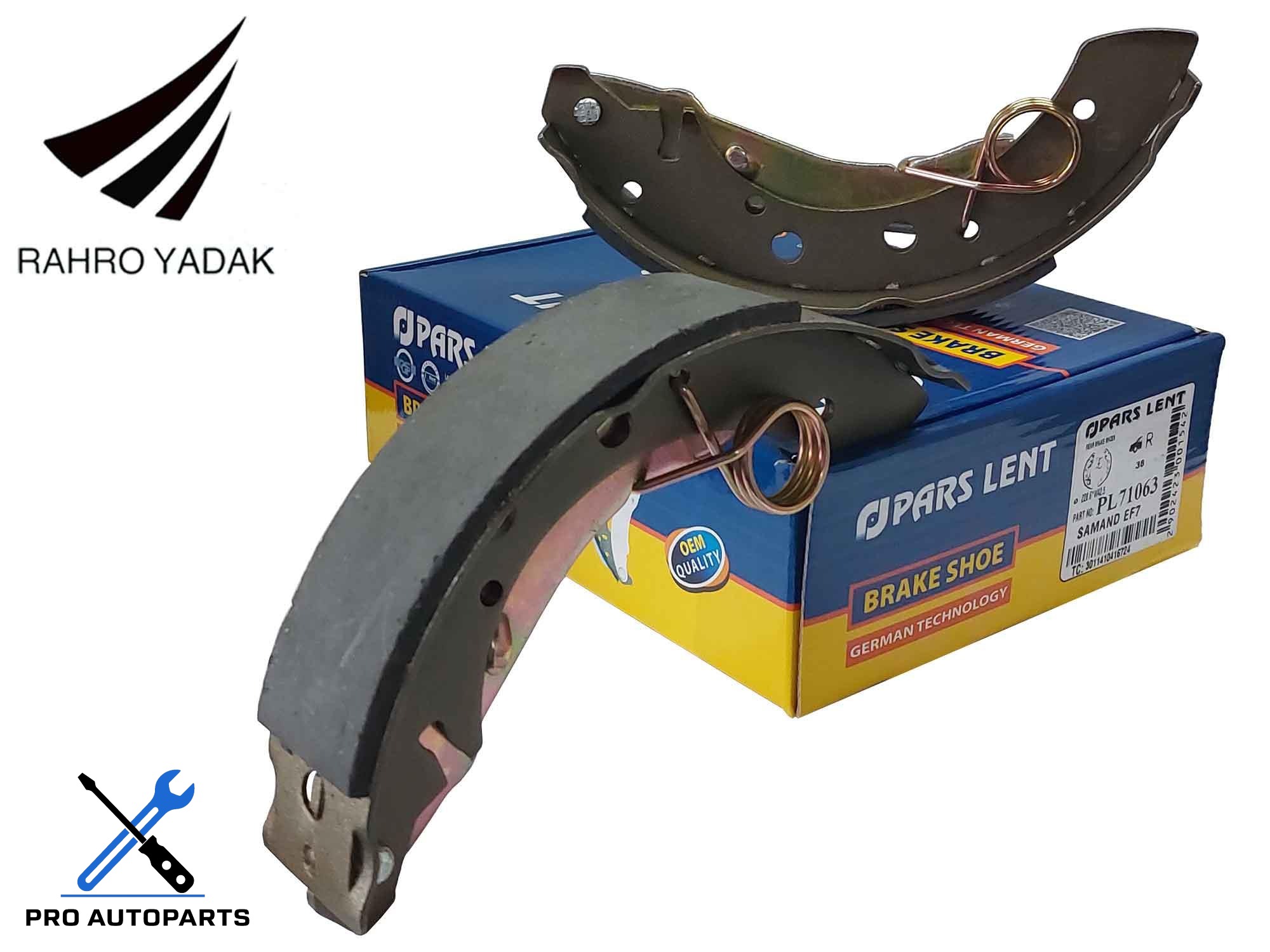 PL71063  لنت عقب سمند ملی کفشکی  ( پارس آبی ) OEM